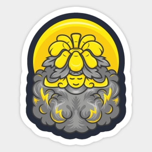 The Queen of Flowers Sticker